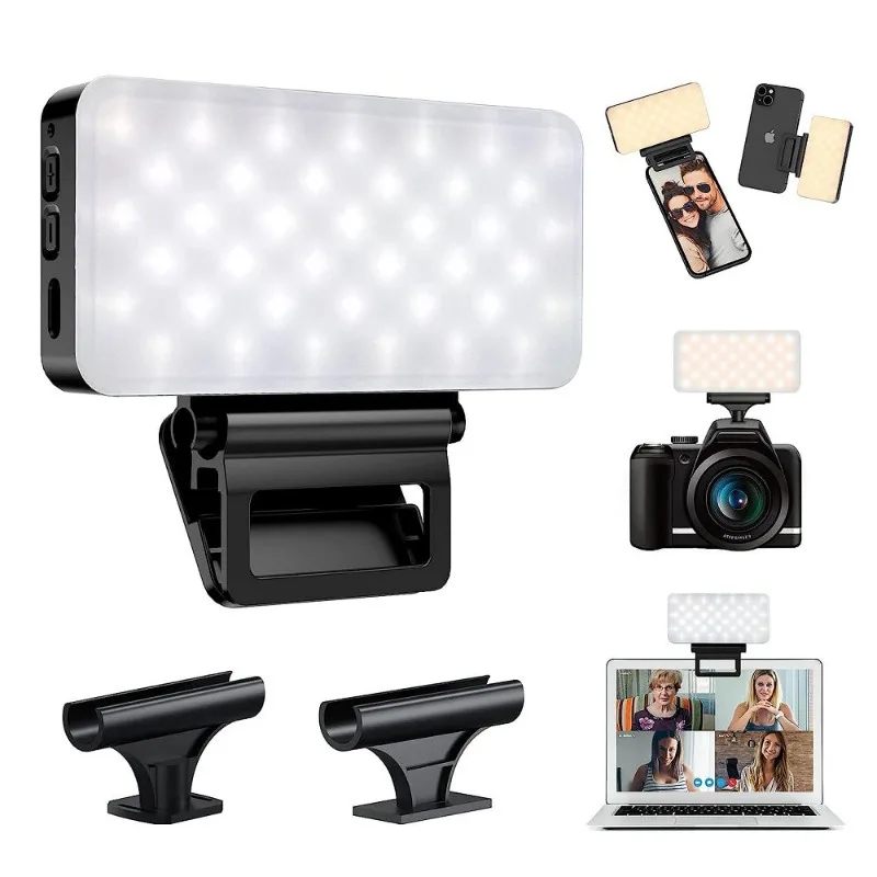Filling light Photography Live Clip Light Portable Adjustable LED Mini Pocket Light Charging