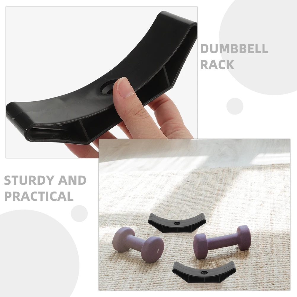 10 قطع من رف الدمبل، تصميم من البلاستيك القوي المدمج لحماية الأرضية، حامل الدمبل لتخزين الوزن في صالة الألعاب الرياضية المنزلية #1