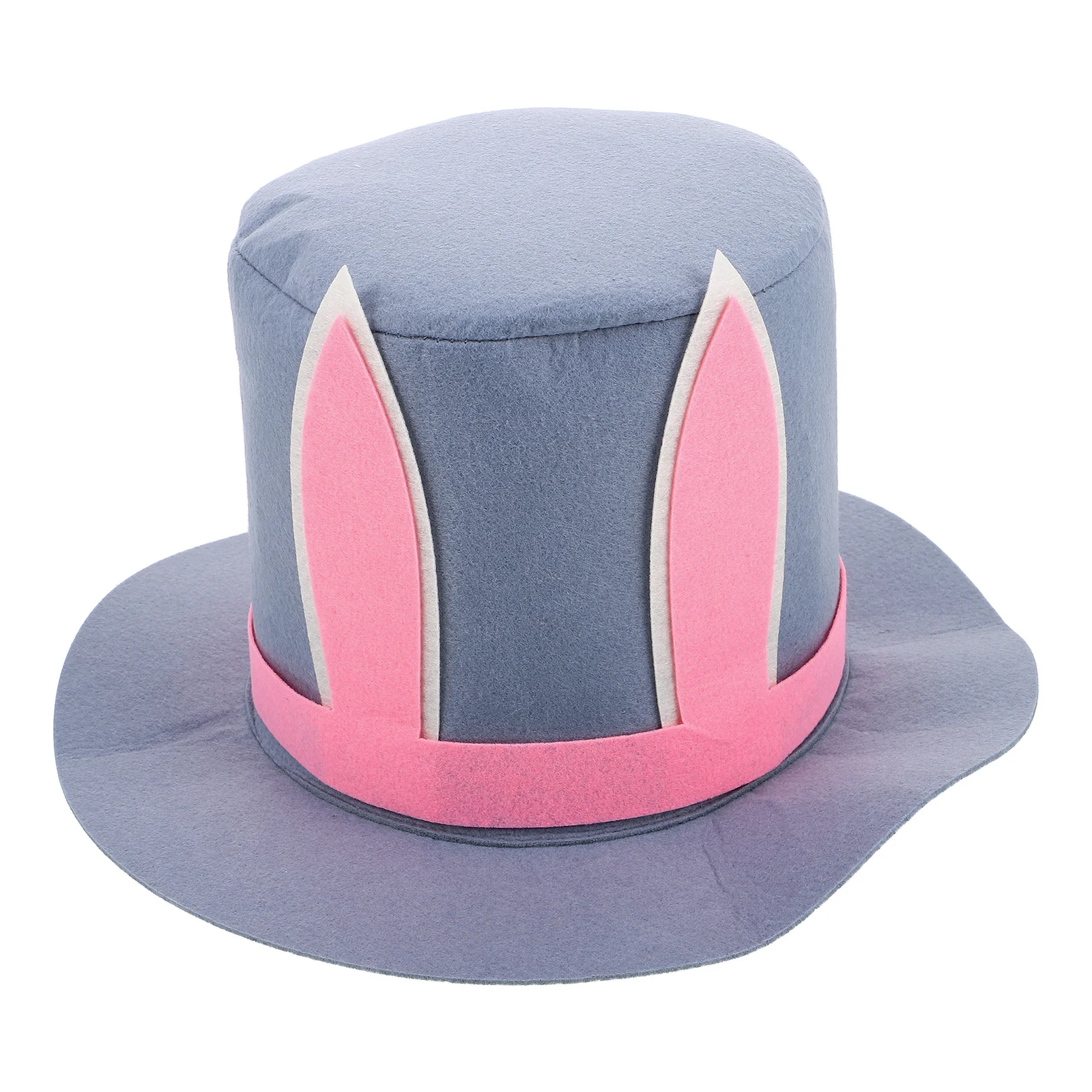 

Easter Felt Top Hat Bunny Ears Costume Accessory Party Cosplay Adult Women Headwear Easter Rabbit Ears Dress Up