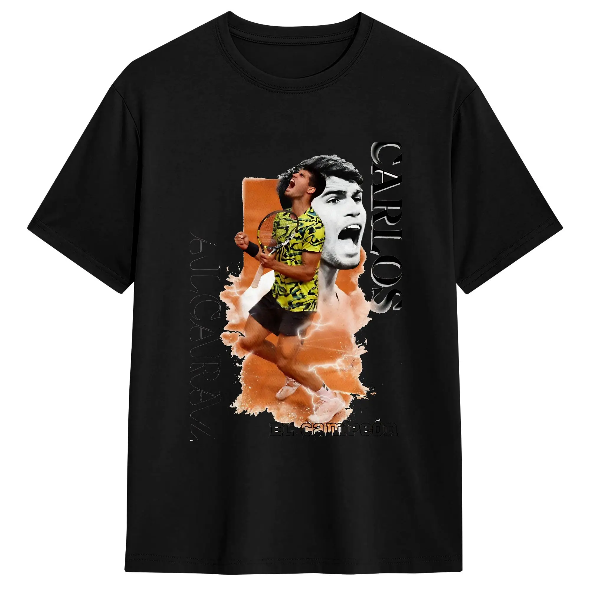 Men Carlos Alcaraz  T Shirt  Cotton Clothes Vintage Short Sleeve Crewneck Tee Shirt Gift Idea T-Shirts