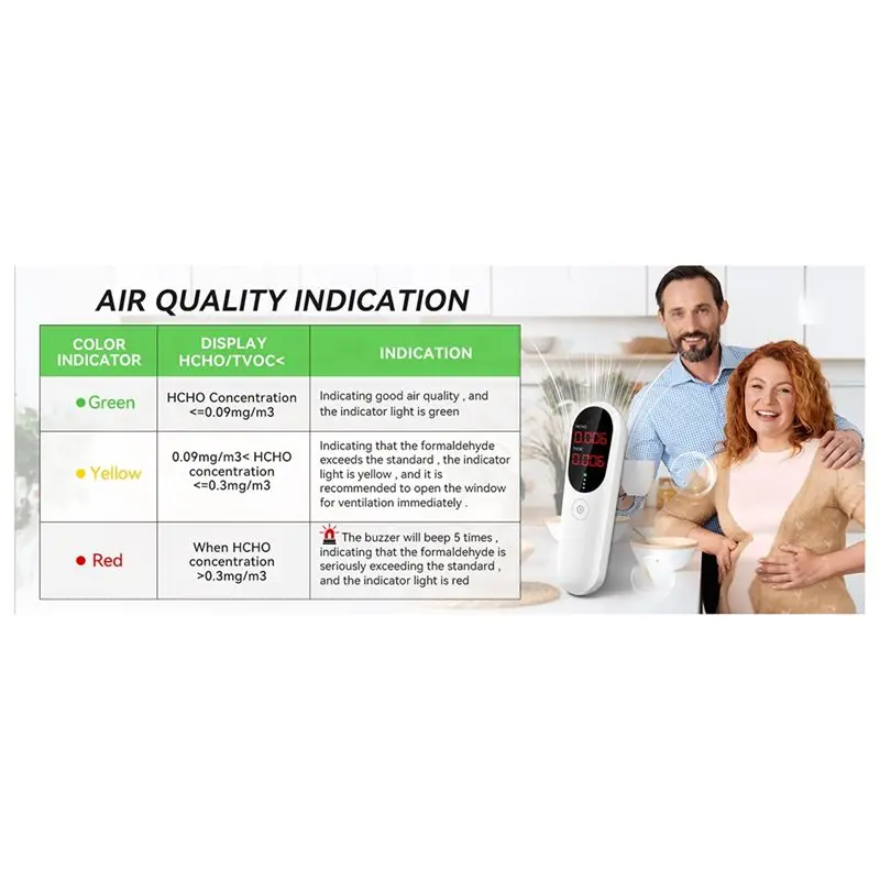 【الشمال】مراقبة جودة الهواء، مراقبة جودة الهواء المنزلي، كاشف الفورمالديهايد الداخلي، مراقبة هواء المكتب #4