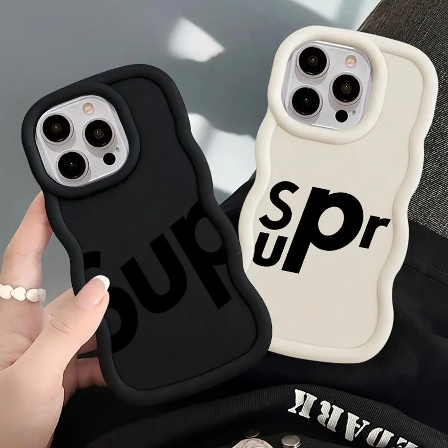 Fashion Supre Phone Case for Apple iPhone 15 16 Pro XS Max 13 14 Plus XR SE 7 8 12 11 Pro plus Matte