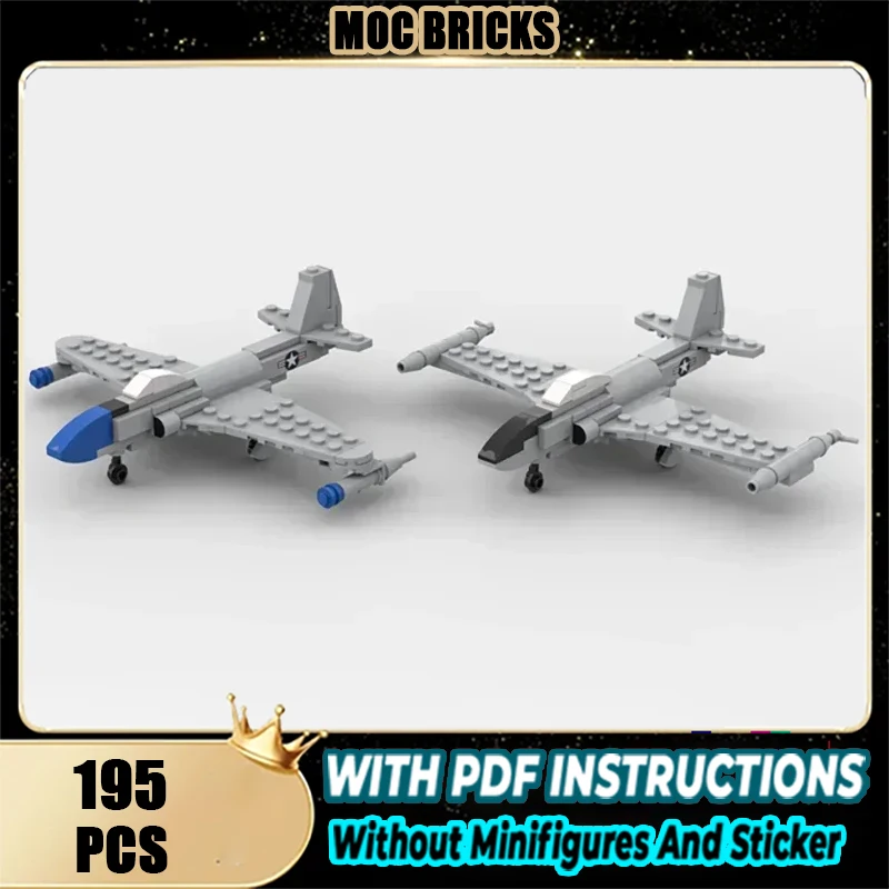 

Строительные блоки Moc, военная серия, масштаб 1:72, P-80 и T-33, модель стрельбы со звездой, самолет, кирпичи, сделай сам, сборка, истребитель, игрушки, подарки