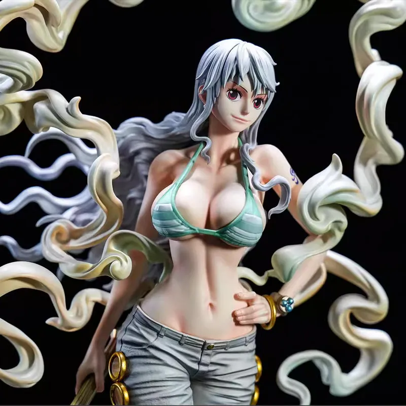 One Piece Nami Figur Anime Sammlerstatue Desktop-Dekoration Otaku Geschenk Peripheriemodell für Anime-Fans Heim-Schreibtisch-Ornament