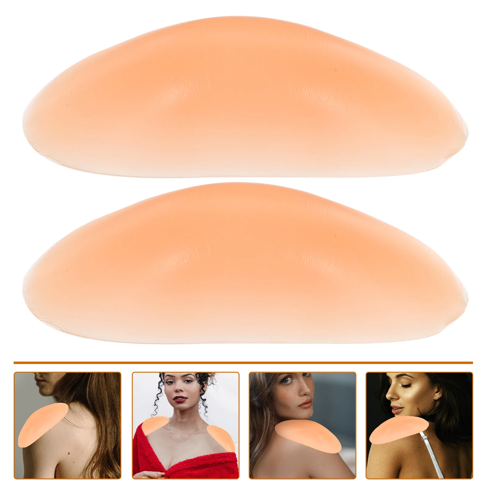 

2 Pairs Anti-slip Shoulder Pad Shape Complement Women Pads Accessories Washable Adhesive