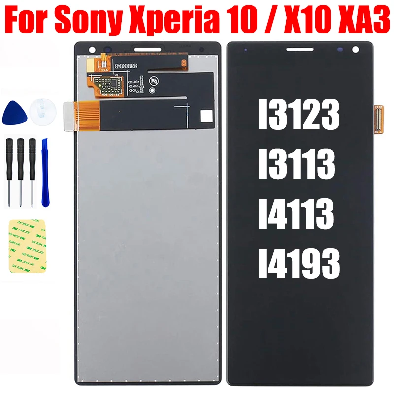 

For Sony Xperia 10 XA3 X10 I3123 I3113 I4113 I4193 LCD Display Pantalla Matrix with Touch Screen Digitizer Panel Assembly