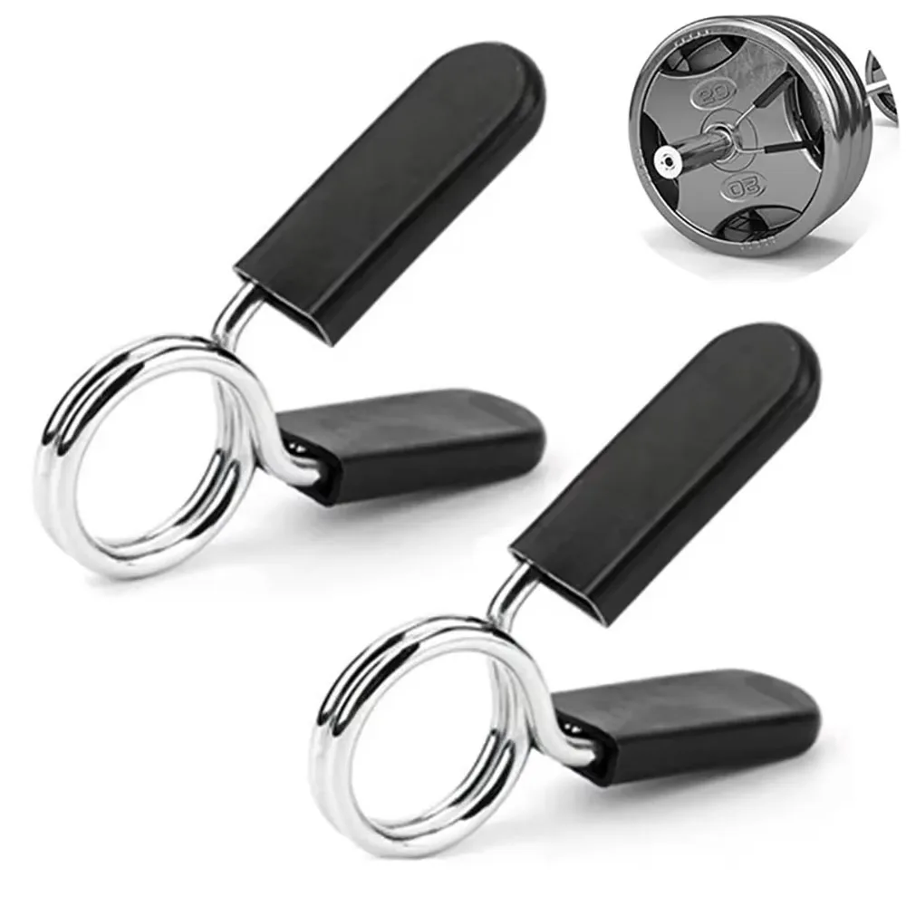 Quick Release Barbell Clamps Spring Clips for 25mm/28mm/30mm Weight Bar Secure Locking for Powerlifting and Home Gym Workout