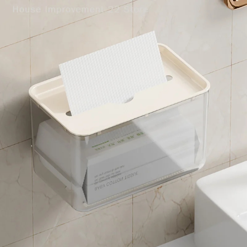 New Clear Acrylic Tissue Box Holder Tissue Dispenser Napkin Holder Car Home Office Desktop Tissue Storage Box Organizer