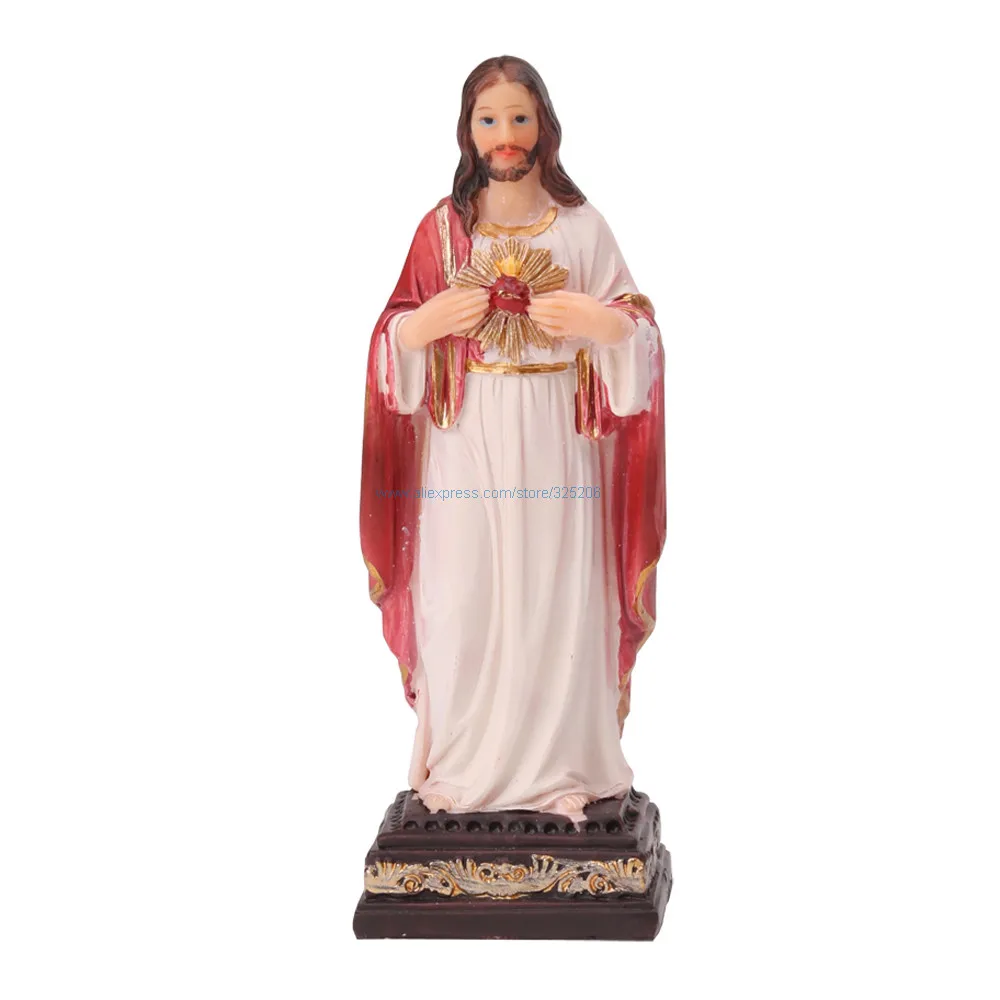 

Jesus's Sacred Heart of Jesus Statue Catholic Christian Religious Decoration Sculpture Statuary Souvenirs Gifts 13cm 5inch NEW