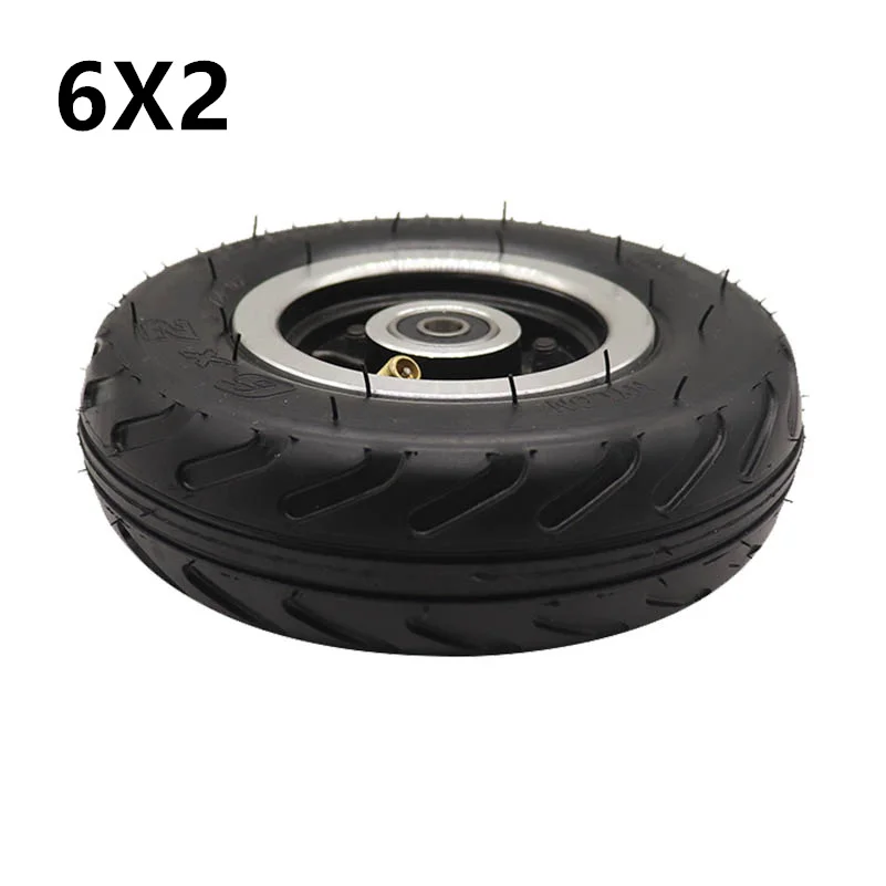 High Quality Electric Scooter Wheels 6x2 Wheels Solid Tires Metal Axles Trolley Wheels