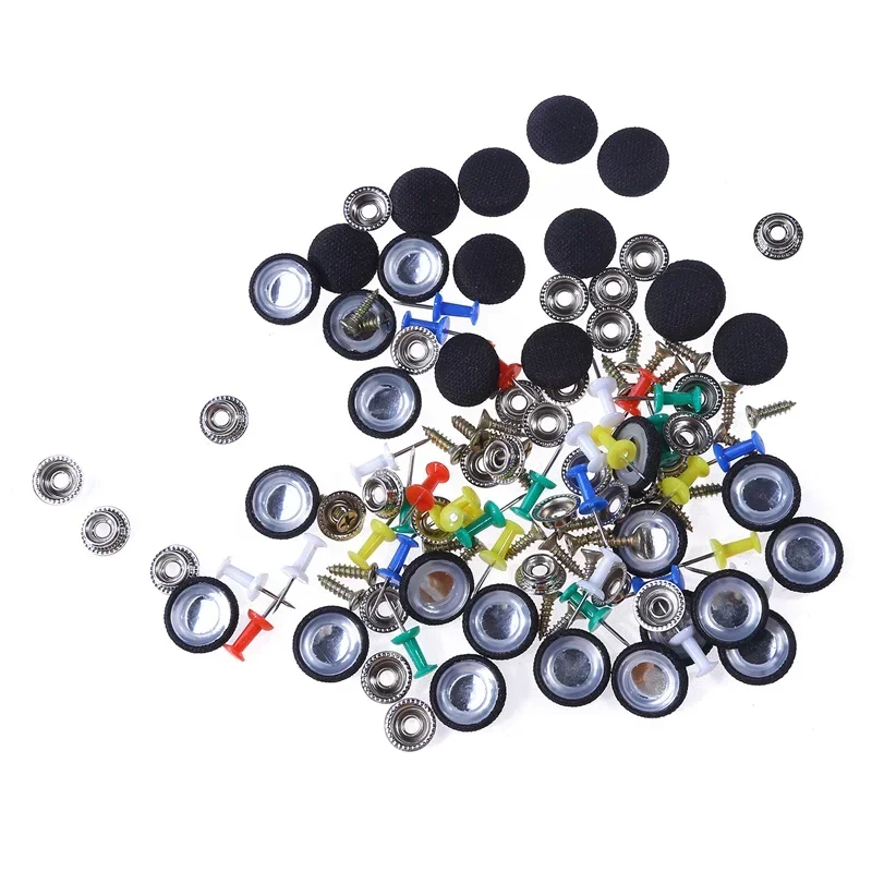 10/30/60Pcs Auto Innen Dach Schnallen Dachhimmel Decke Tuch Befestigungs Schraube Pflege Stoff Schnalle Nieten Retainer kappe Reparatur Werkzeuge