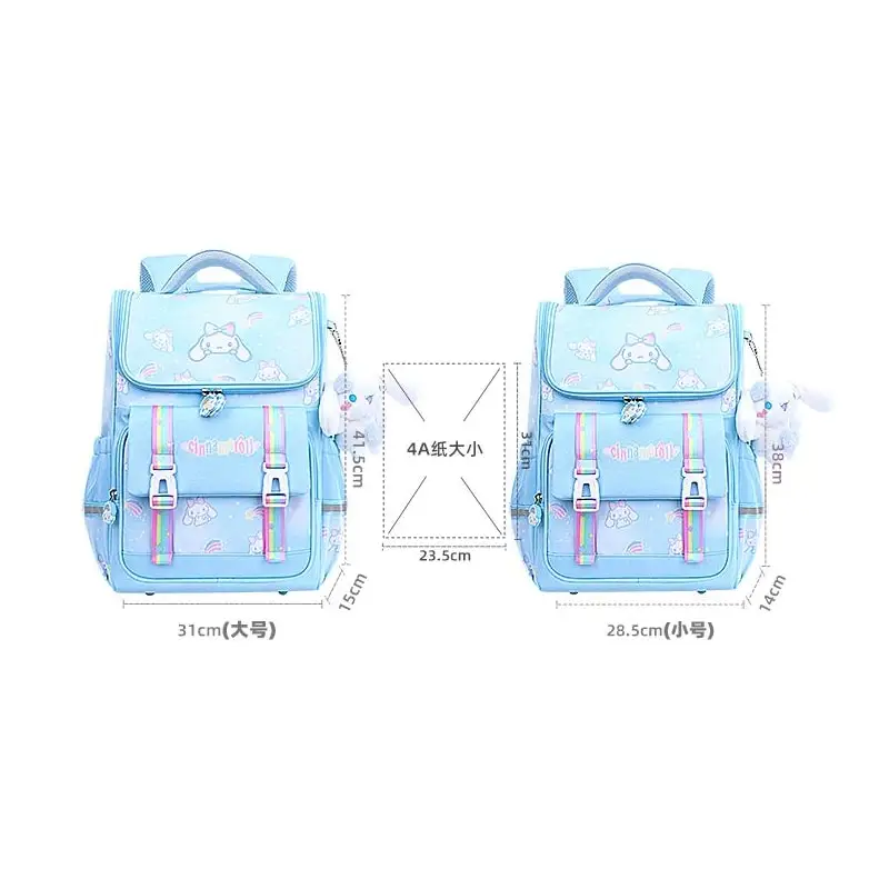 Sanrioed Cinnamoroll Anime Cute Large Capacity Children Backpack Schoolbags Student Cartoon Shoulder Bag Travel Gift for Friend