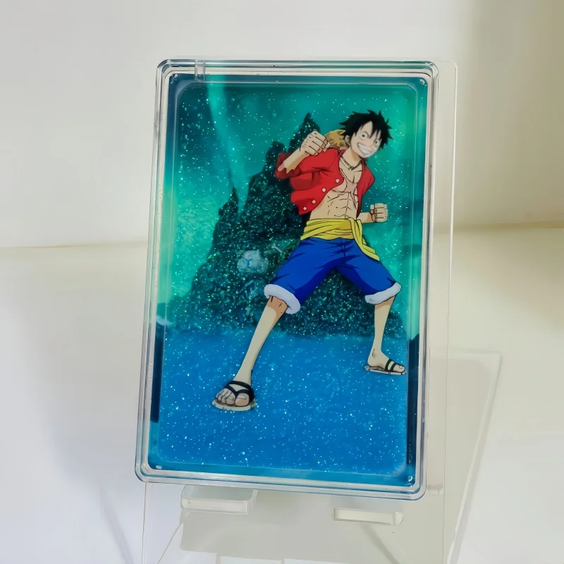 Anime One Piece Monkey D. Luffy Portgas D Ace Roronoa Zoro Sanji Collection Card Christmas Birthday Gift Entertainment Toys