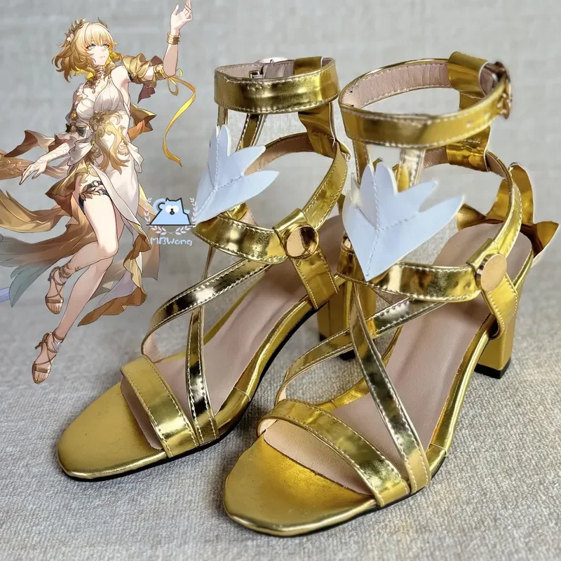 

FC6Honkai Star Rail Aglaea Cosplay Shoes High Heeled Shoes Aglaea Role Play Shoes For Halloween Carnival Prop Adult Women M@FC8！