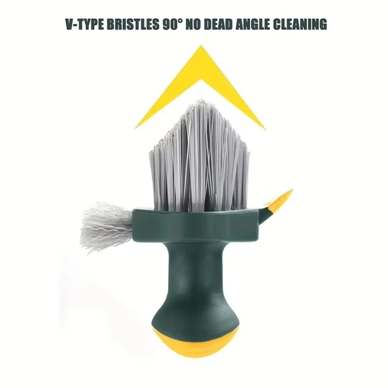 Integrated Scraper Gap Cleaning Brush Household Multi-function Tool for Bathroom Corners Floor Seams and Toilet Stains