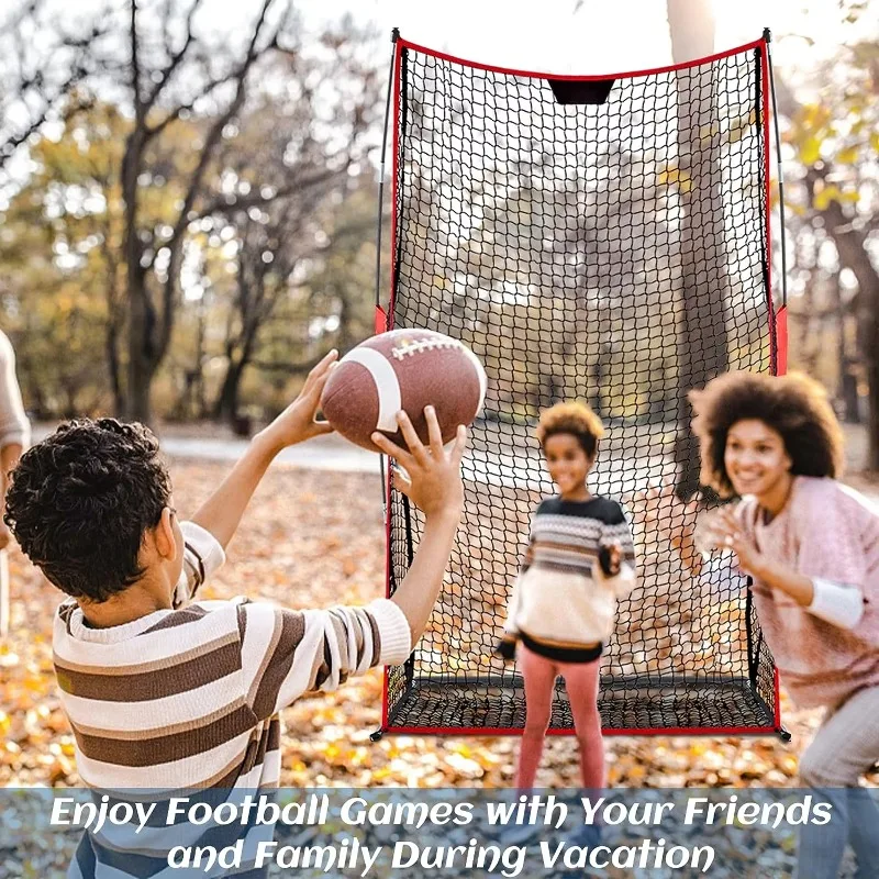 شعار مخصص 7FT بواسطة 4FT شبكة كرة القدم الأمريكية ممارسة المدرب رمي شبكات