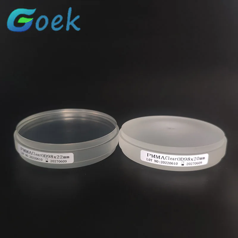 1 piece Dental PMMA Block Monochrome Resin Plate 10-25mm 98 OP Monolayer PMMA CAD/CAM Dentistry Materials Supplies