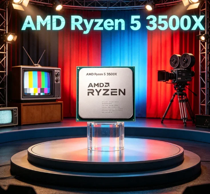 Hot Sale AMD Ryzen 5 3500X 6 Core 6 Thread 32MB Smart Cache 4.1GHz AM4 Entry E Sports Gaming CPU No Integrated Graphics