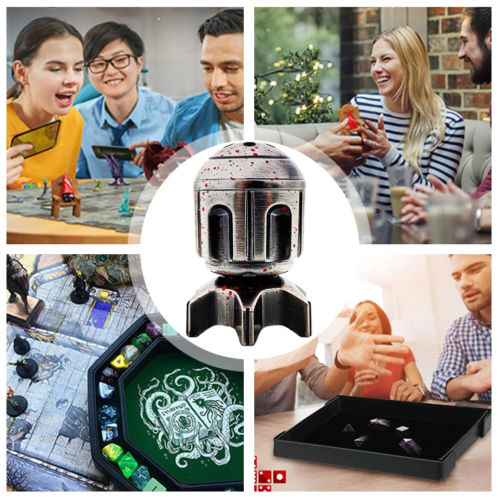 

Металлические многогранные кубики, набор с револьверными цилиндрическими кубиками для хранения, многосторонние кубики, игрушка для взрослых и детей, для столешницы на тему преступления