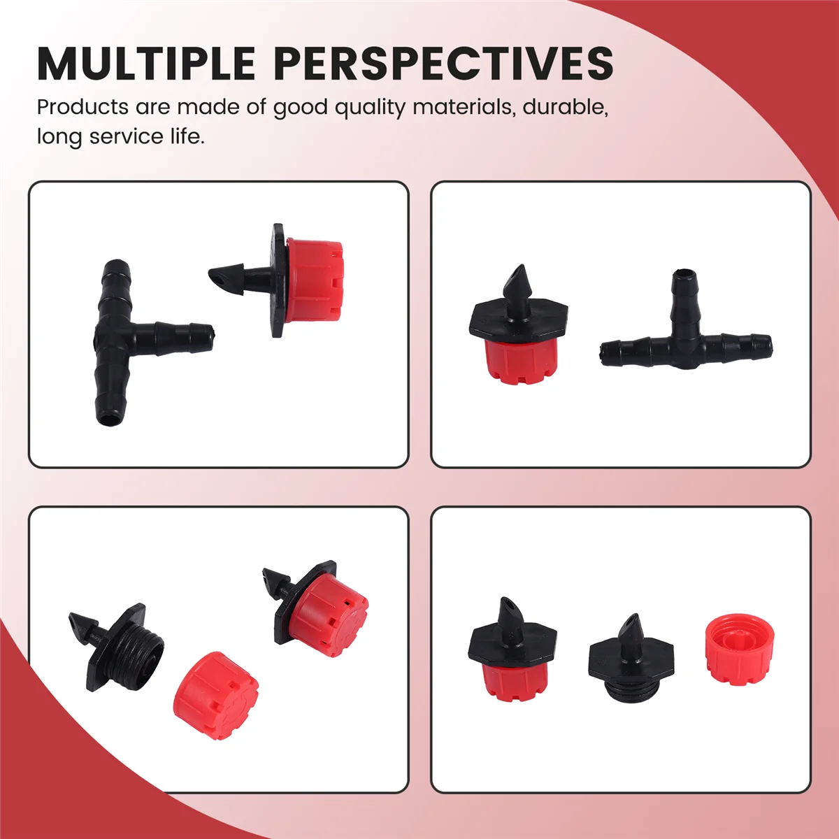 RIRI 200 Regulowane kroplowniki nawadniające z zestawem do nawadniania kroplowego do podlewania ogrodu