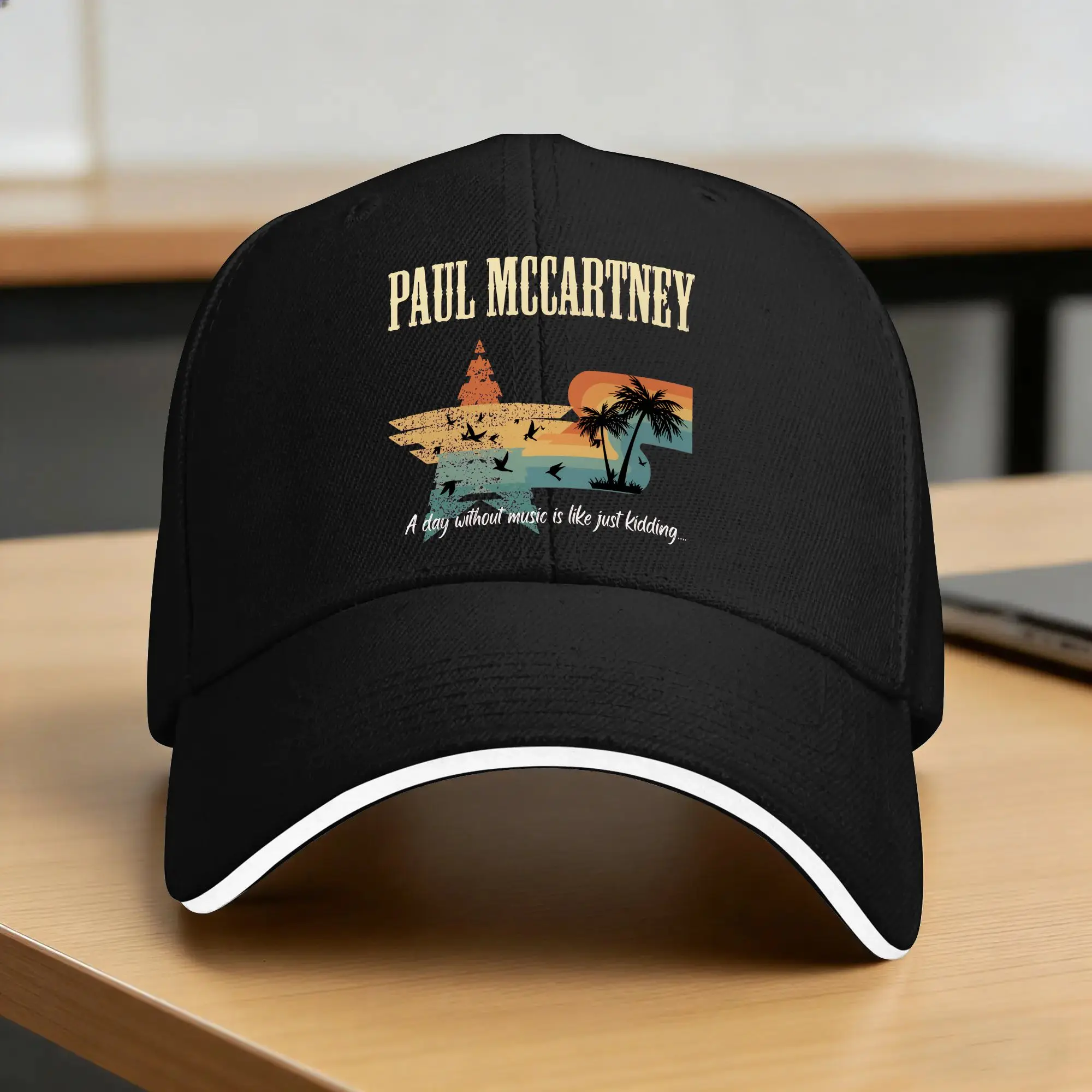 Gorra de Béisbol Retro Star and Palms de Paul McCartney, Gorras de Béisbol con Logotipo Personalizado Unisex para Caza, Camping, Moda Hip Hop, Protección Solar