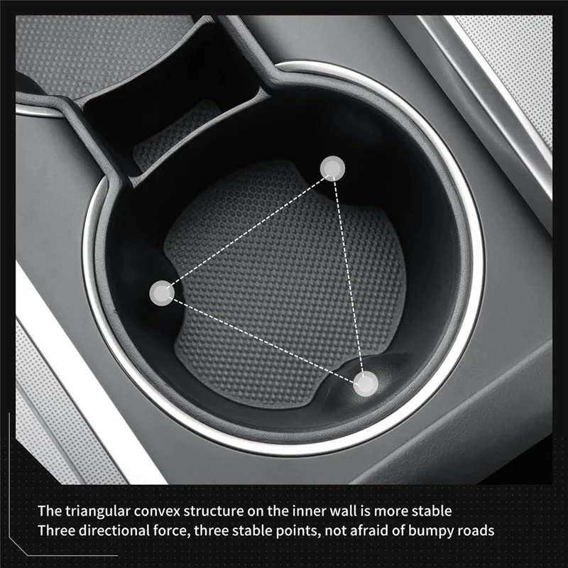 

A85E-For Tesla Model Y Juniper Drinks Storage Case Center Console Water Cup Holder Car Accessories