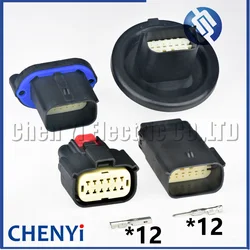 12 Pin Auto connector Car headlight harness plug 33472-1206 47725-6010 47725-9010 33472-1201 33482-6201 33482-1201 34840-6410