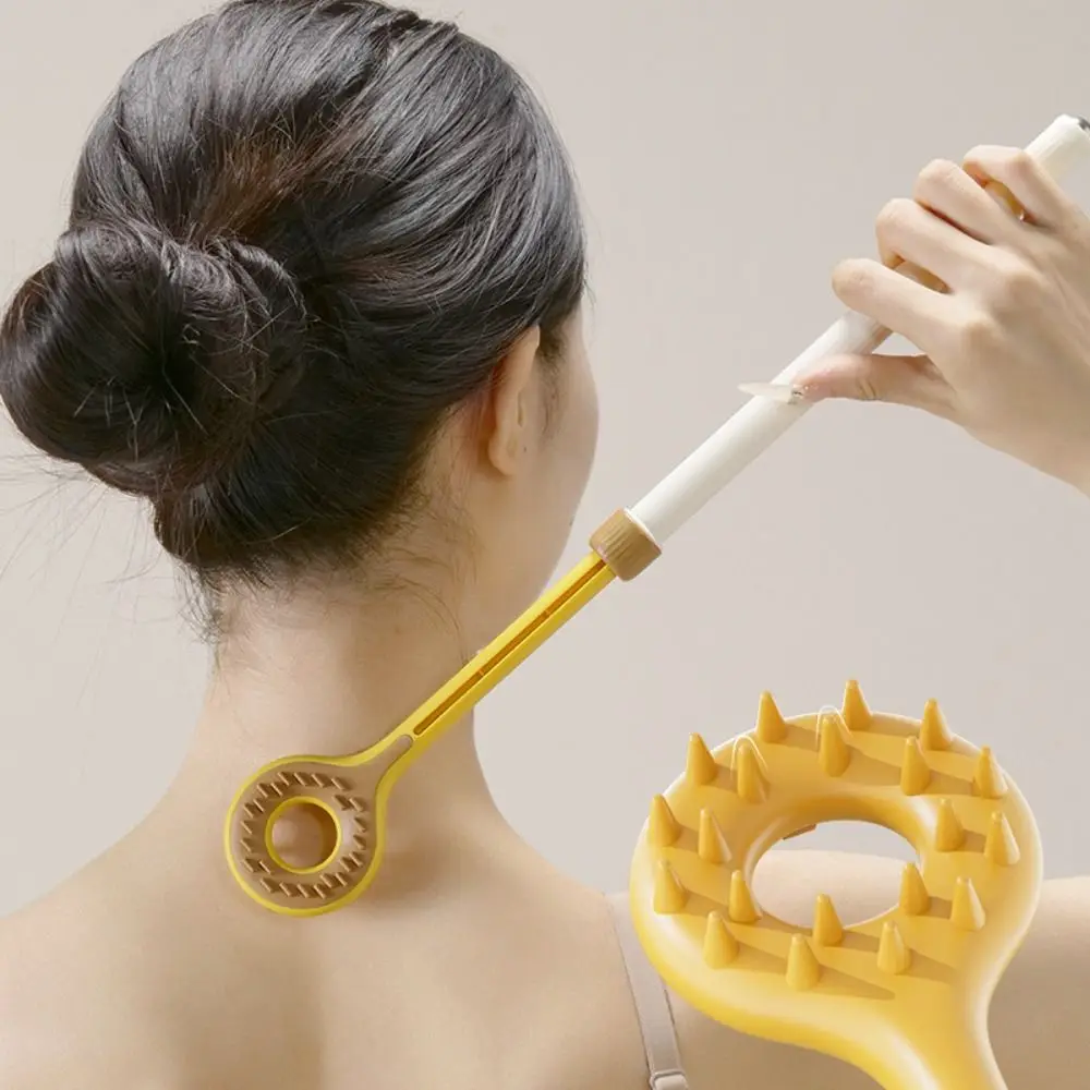 

New Portable Extendable Back Scratcher Handheld Magnetic Acupressure Itch Relief Stick Double-sided Massage Roller Body Massage