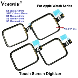 Touch Screen Digitizer For Apple Watch Series 4 5 6 3 SE 38mm 42mm 44mm LCD Front Glass Sensor Outer Panel Cover With Flex Cable