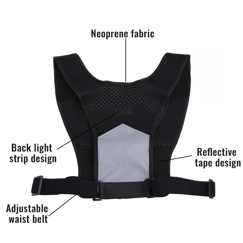 Adjustable Safety Gear Bands Reflective Vest with Phone Holder for Women and Men E56D