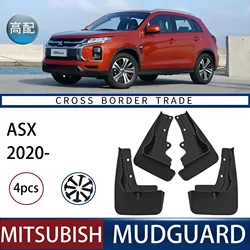 FOR Mitsubishi Motors ASX 2020 Car Molded Mud Flaps Splash Guards Mudguards Front Rear Styling Front Rear Car Accessories