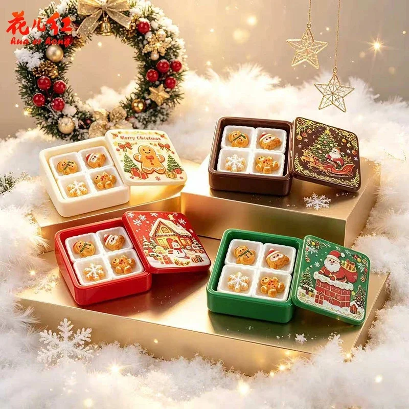 Christmas Gingerbread Cookie Resin Charms DIY, Cream Glue Accessories Cute Xmas Ornament, Pendant For Scrapbooking Gift Box Deco