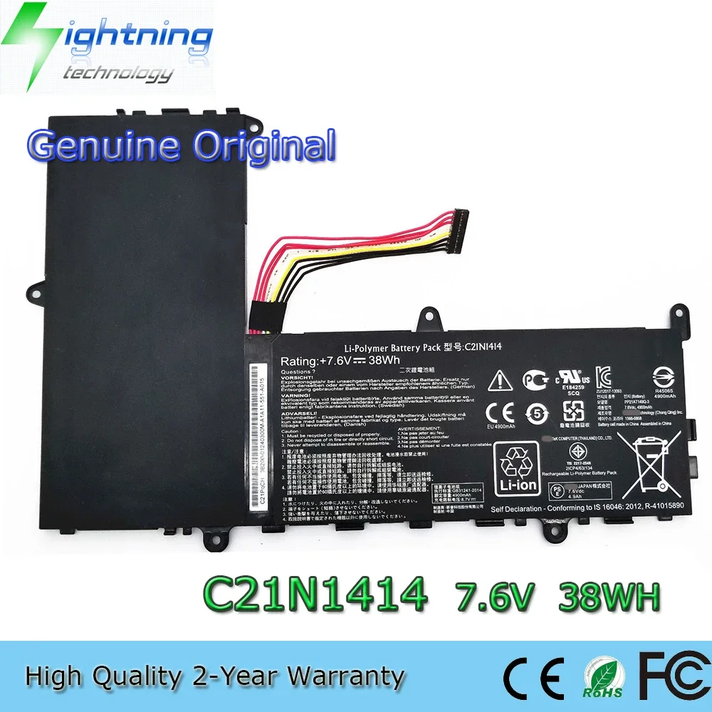 New  Original C21N1414 7.6V 38Wh Laptop Battery for Asus EeeBook X205 X205T X205TA-FD019BS F205TA-FD0019BS CKSE321D1