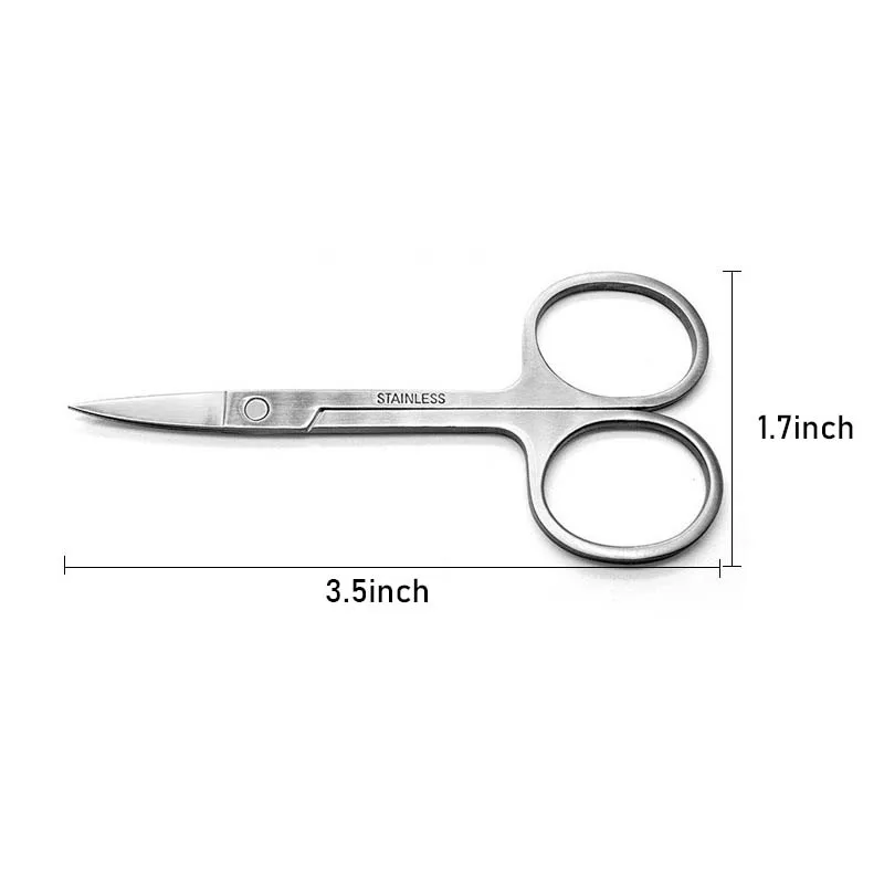 Stainless Steel Small Nail Tools Eyebrow Nose Hair Scissors Cut Manicure Facial Trimming Tweezer Makeup Beauty Tool images - 6