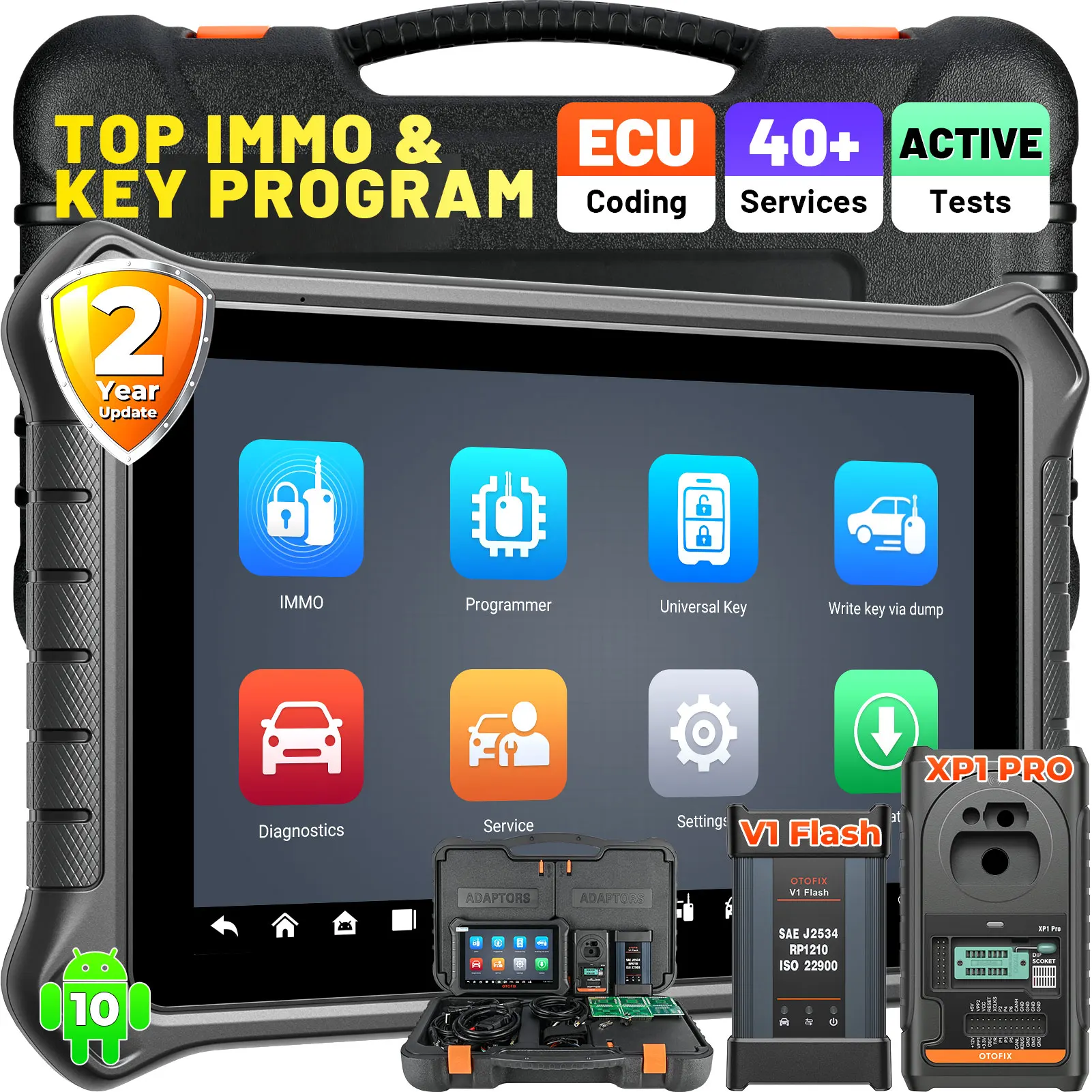 

OTOFIX IM2 Автоматический программатор ключей XP1 PRO IMMO Инструмент программирования ключей J2534 Инструмент диагностического сканера для программирования ECU 2-летнее обновление