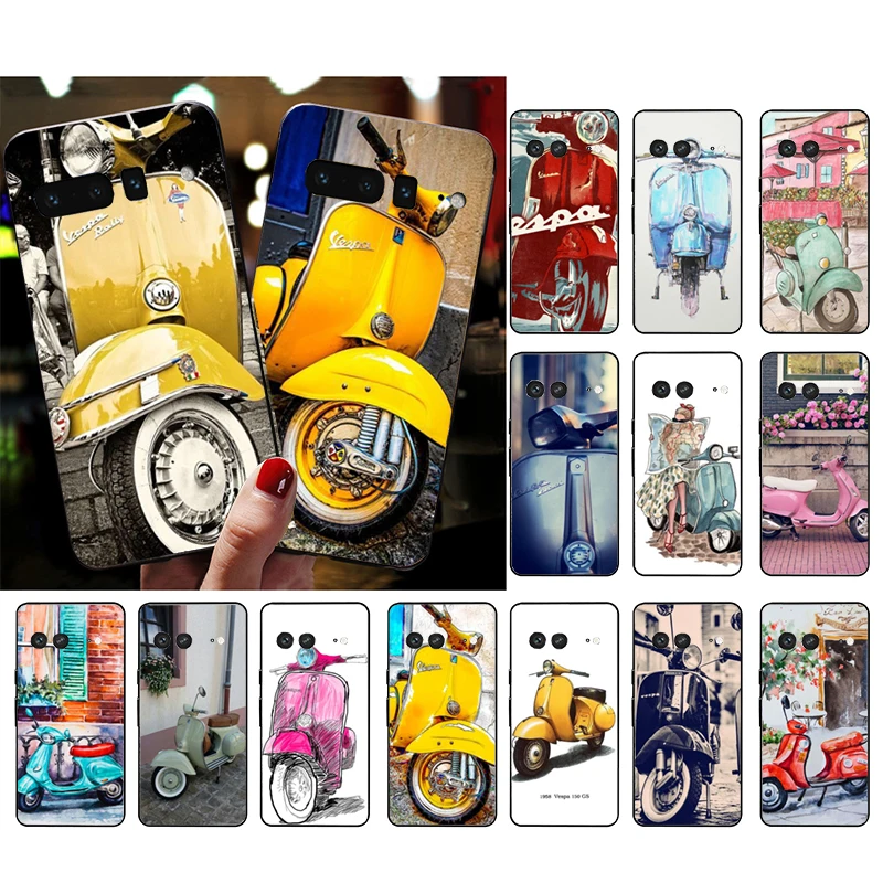 Vespa Motorcycle Phone Case For Google Pixel 9 Pro XL 8 7 6 Pro Pixel 8A 7A 6A 4A 3A 3XL Pixel 8 7 6 5 4