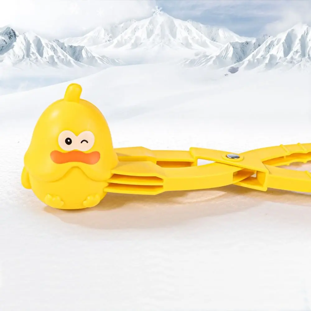 Montessori Duck Snowball Clip Early Education Sports Dinosaur Snowball Maker Mold Bear Double Ball Sand Making Mould Winter
