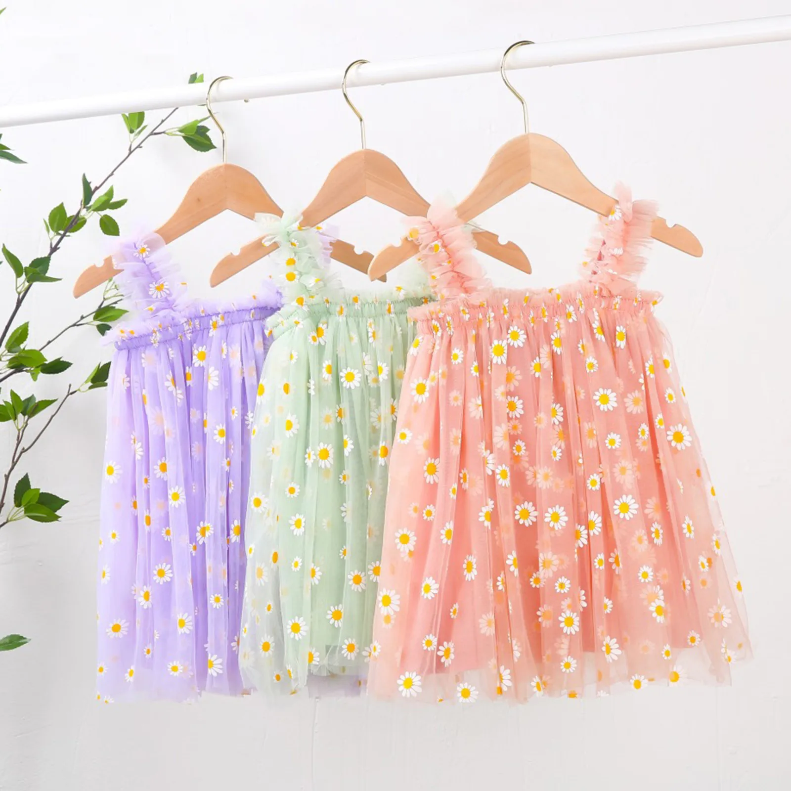 Kids 16Y Daisy Toddler Girls Casual Identity Dress Girls Clothes for Girls 4-5 Years Old Gowns for Girls Party Wear Check Dress