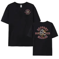 Hells Angels World T-Shirt Women's Fashion Support 81 Printed T-Shirt Large Short Sleeve Men's Graphics High Quality Pure Cotton