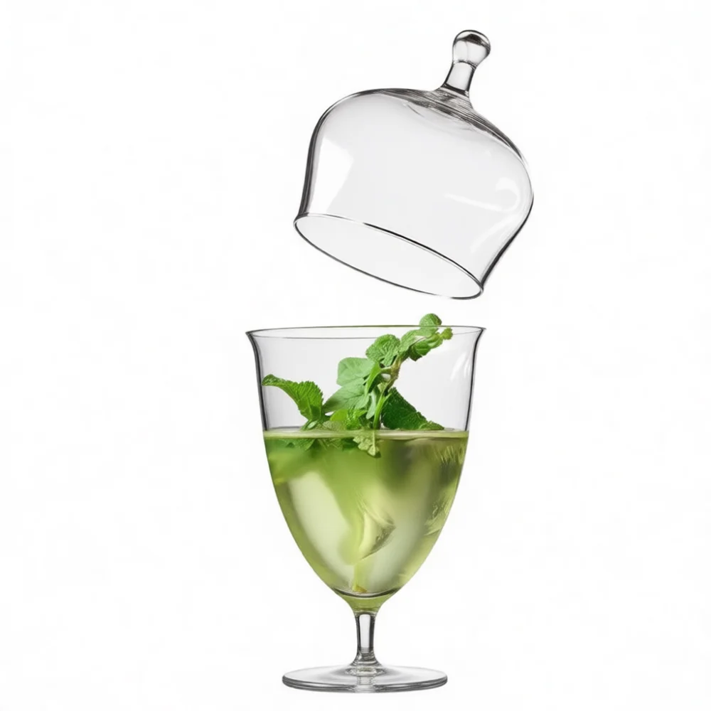 Minimalist Crystal Cocktail Glass Handmade Low Stem Wine Cup Japanese Kimura Design Elegant Beverage Ware For Party Bar