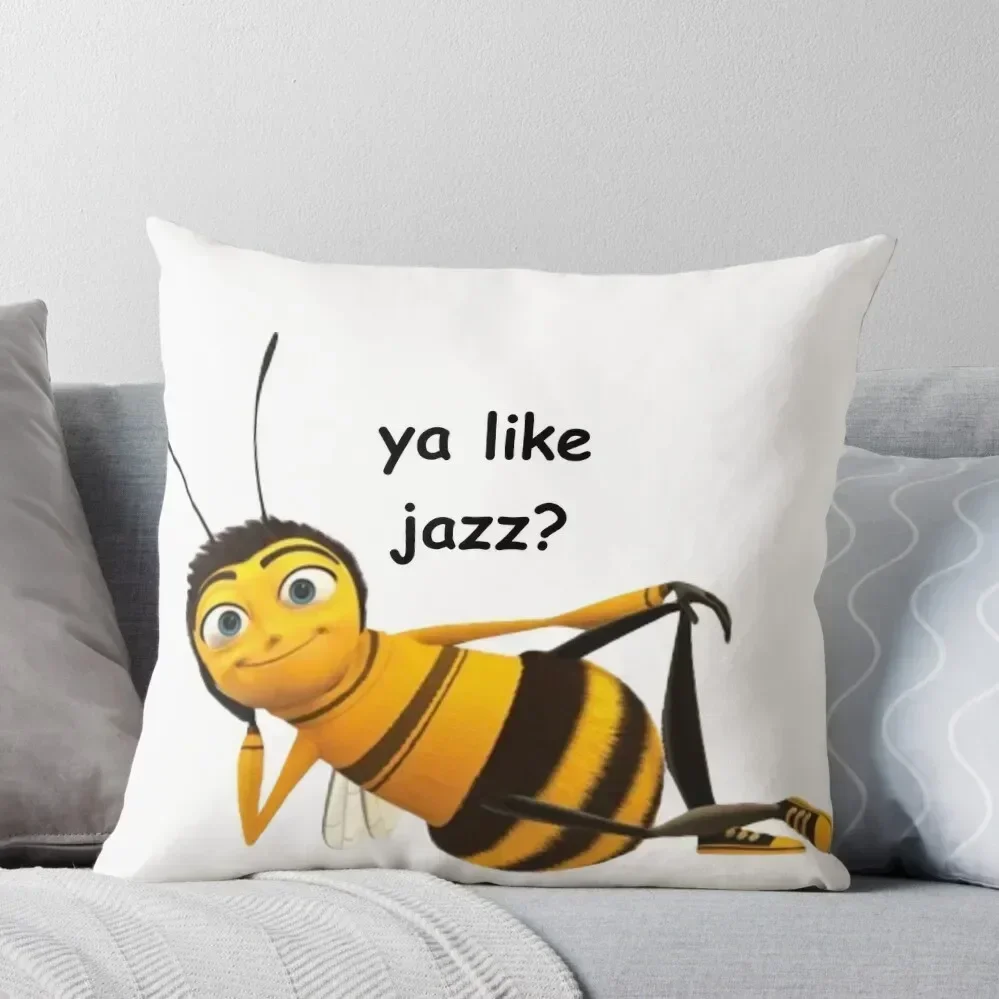 

Bee Movie - Ya Like Jazz Throw Pillow Elastic Cover For Sofa christmas cushions covers New year Cushion Child pillow