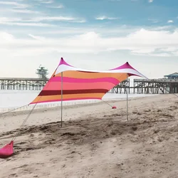 Lycra Tecido Canopy para Camping, Proteção UV Sunshade, Viagens e Jardim Praia