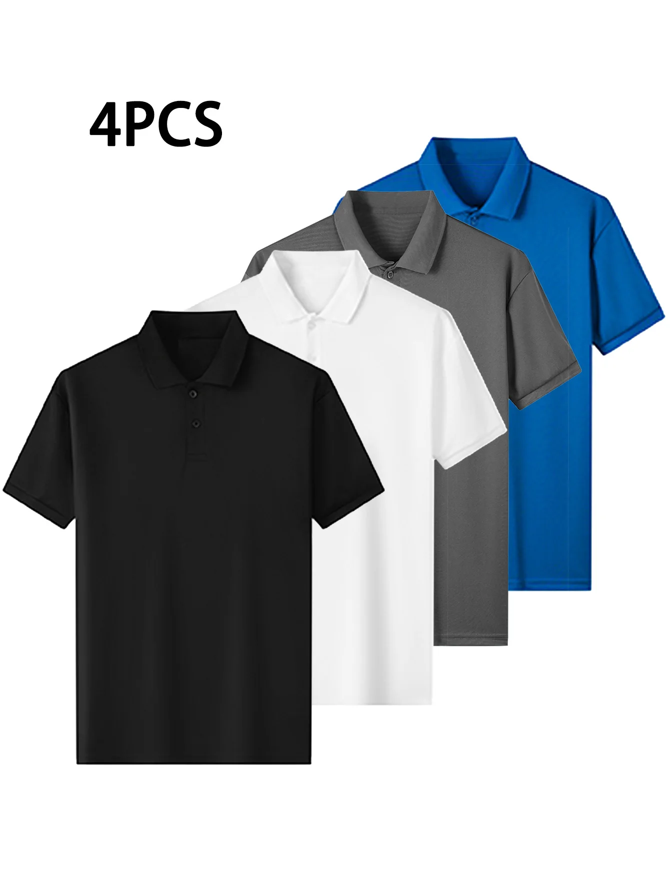 

Men's summer fashion POLO shirt, hot-selling POLO 4-piece set, slimming.