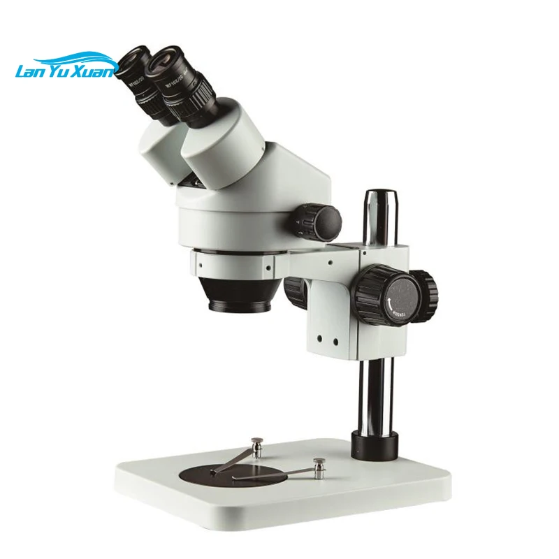 7x 45x Continuous Zoom Magnification for Phone PCB Repairment Microscopio Factory Simul-focal Trinocular Stereo Microscope