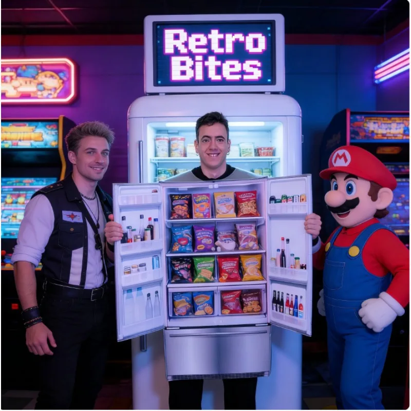 

Забавный костюм умного холодильника для Хэллоуина, креативный наряд для ролевых игр, вечеринок и косплея