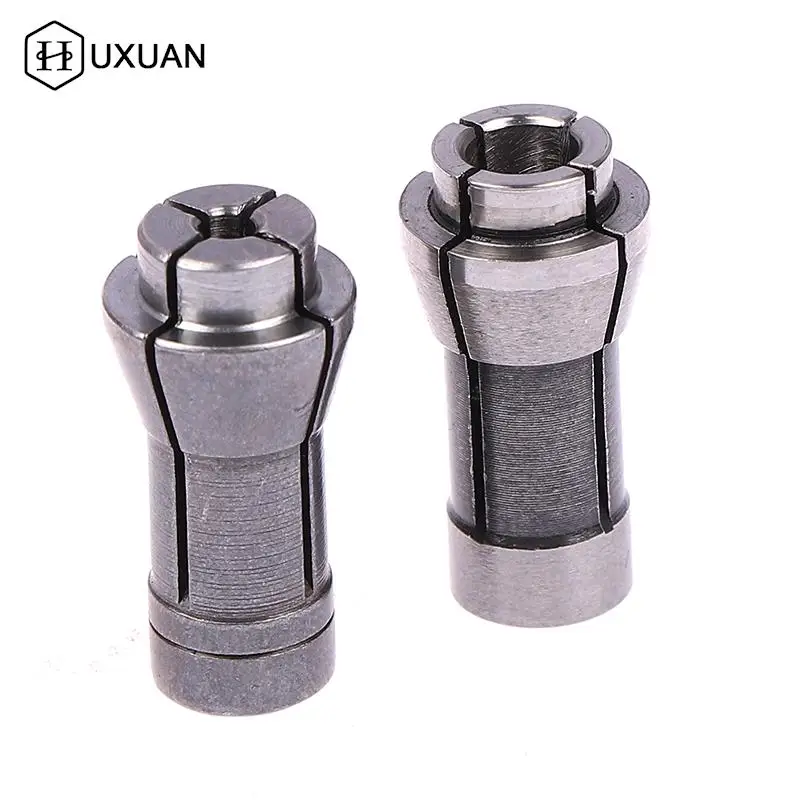 2pcs Trimming Engraving Machine Collet Chucks Die Grinder Router 3/6mm Bit Shank Adapter Holds Arbors Shanks Tools Woodworking