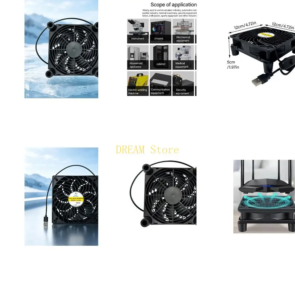 120mm Plastic USB Cooling Fan For Computer Hardware Home Office And Entertainment Systems Best Sale