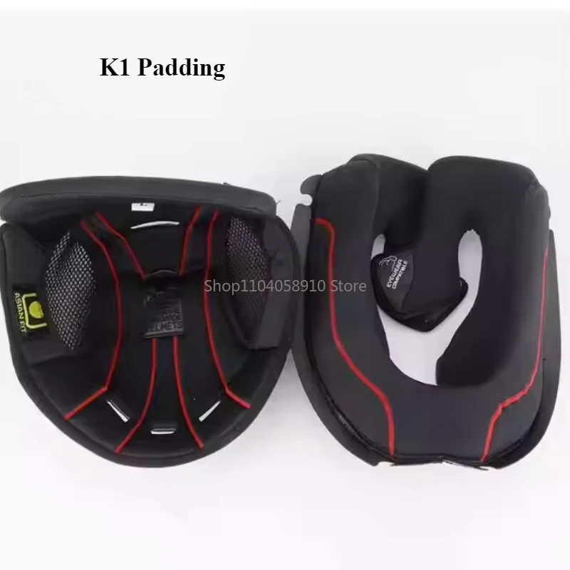 for AGV K1 K3 K3SV K5 K5S K4 PISTA  Lining Pad Helmet Padding Kits  Motorcycle Helmet Accessories
