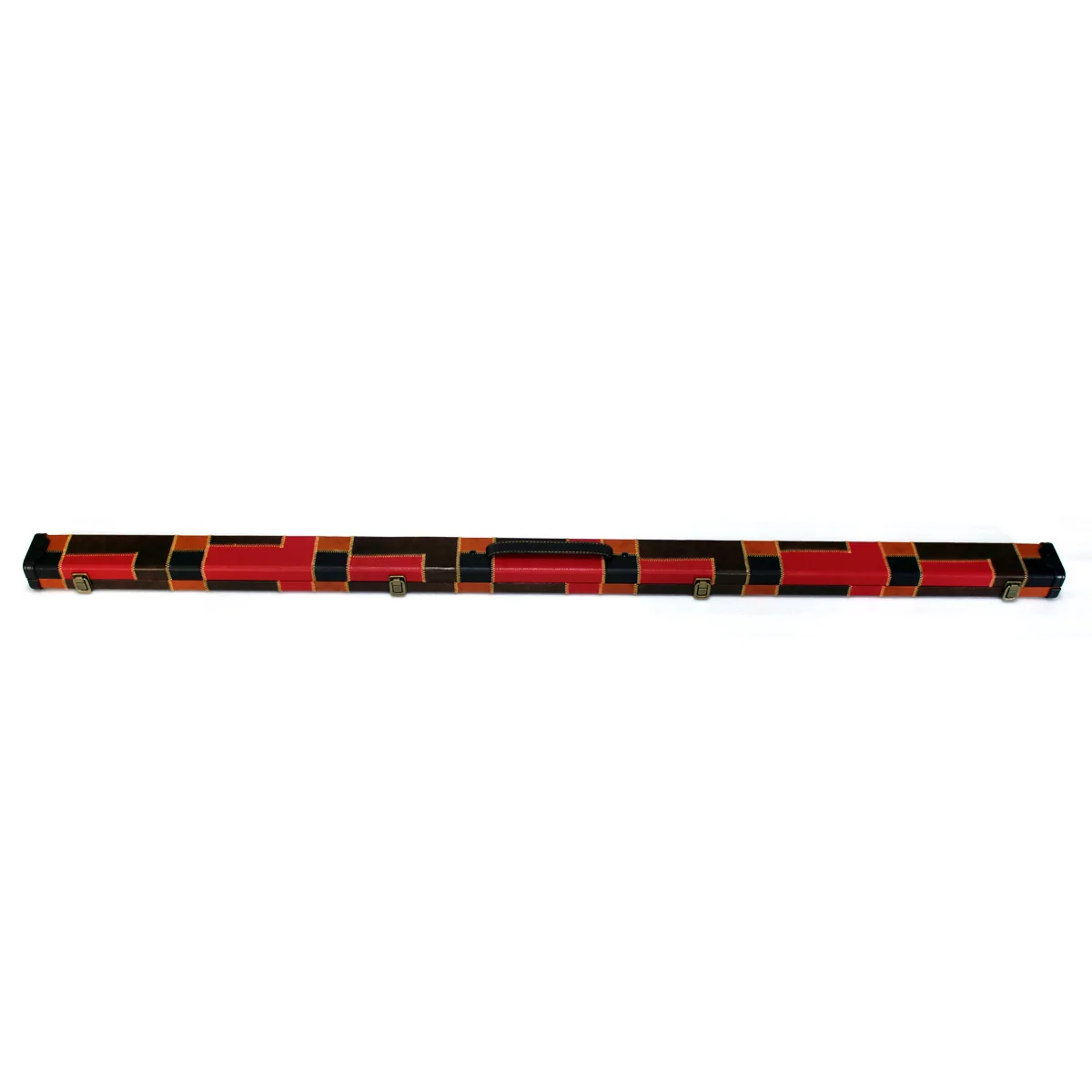 Factory Price PU Leather 2 Slots One Piece Straight Billiard Snooker Cue Stick Case for Sale