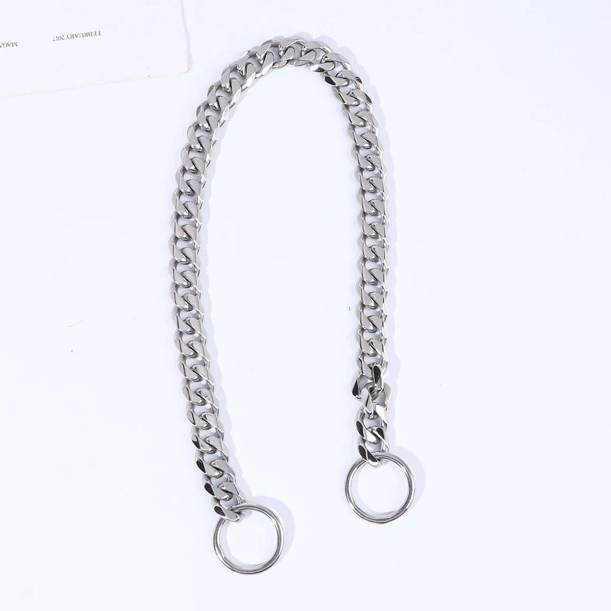 

20 Inch Stainless Steel Dog Collar Durable Pet Leash for Small Dogs Control Collars Anti Tangle H Comfortable Premium Material